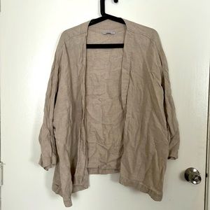 Linen open jacket
